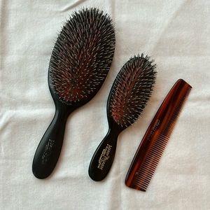 Mason Pearson popular (large AND travel size) includes mason Pearson comb